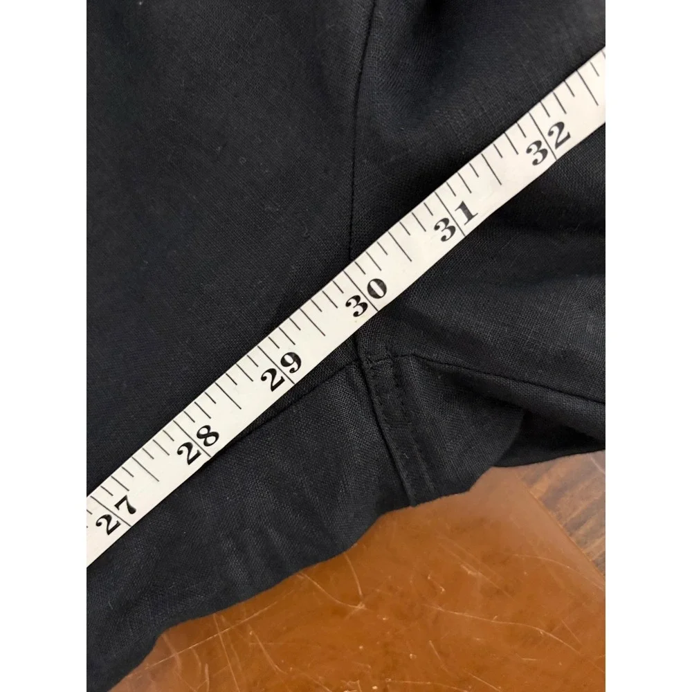 Quince 100% European Linen Wide Leg Pants XS Pull On High Rise Minimalist Lux